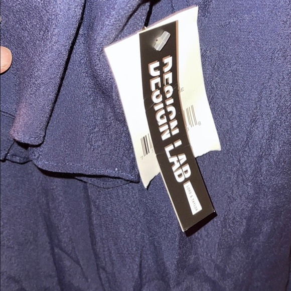 Design Lab Black 3/4 length sleeve Blouse - Picture 4 of 7